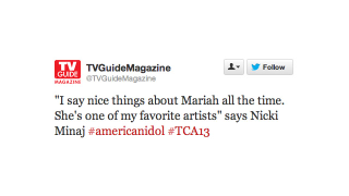 Illustration for article titled Mariah Carey & Nicki Minaj Fight in Front of Live Audience of TV Critics During Press Tour
